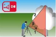 Height measurement without reflective points
